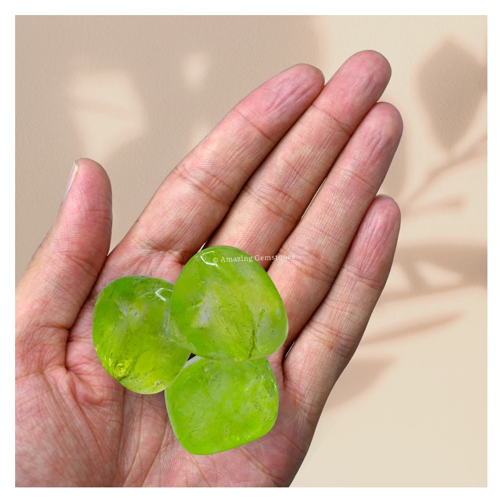 Tumbled Apple Aura Quartz Crystals (1 oz)