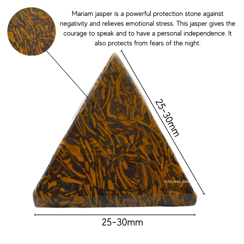 Mariyam Jasper Pyramid (1 Inch)