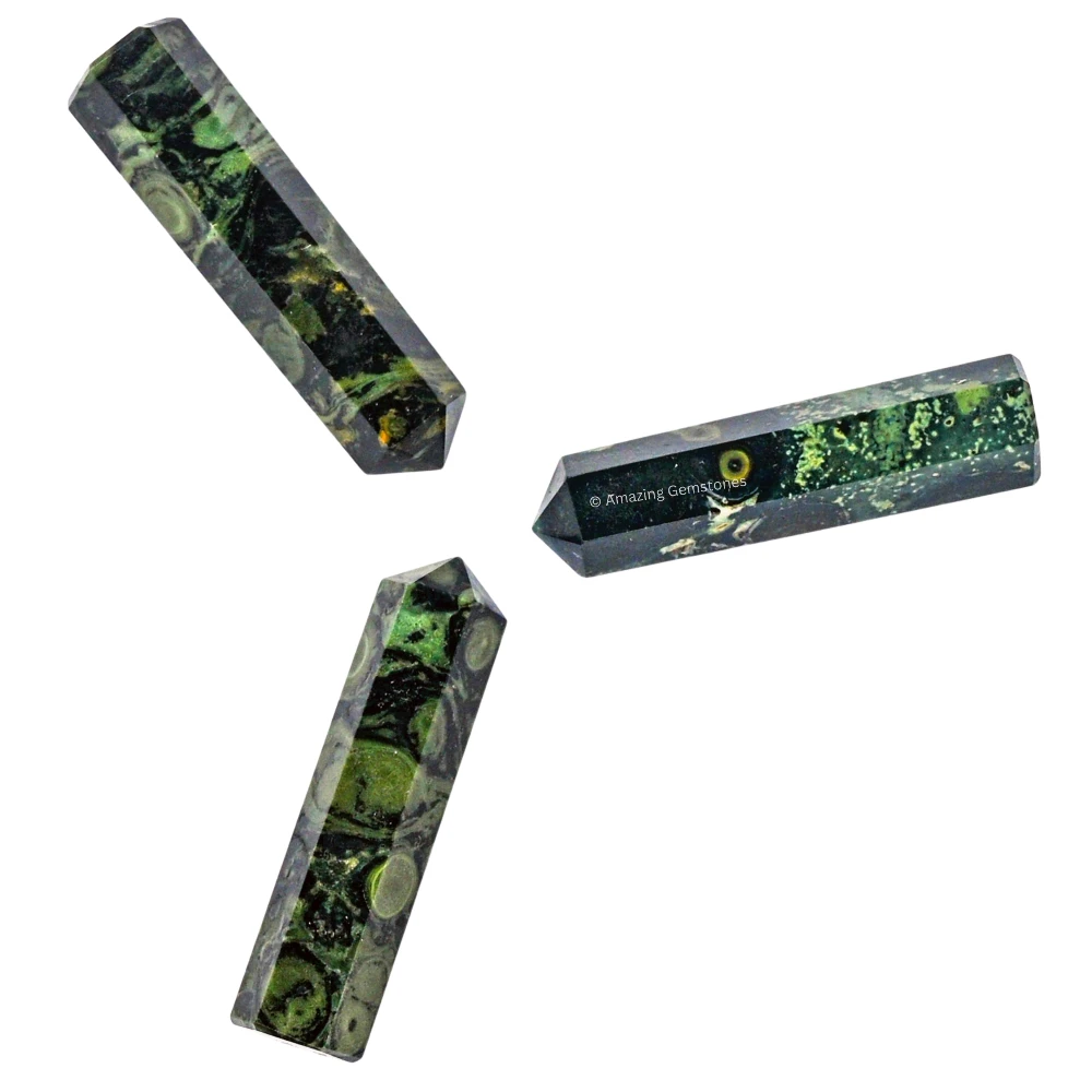 Kambaba Jasper Pencil Points (Set of 10)