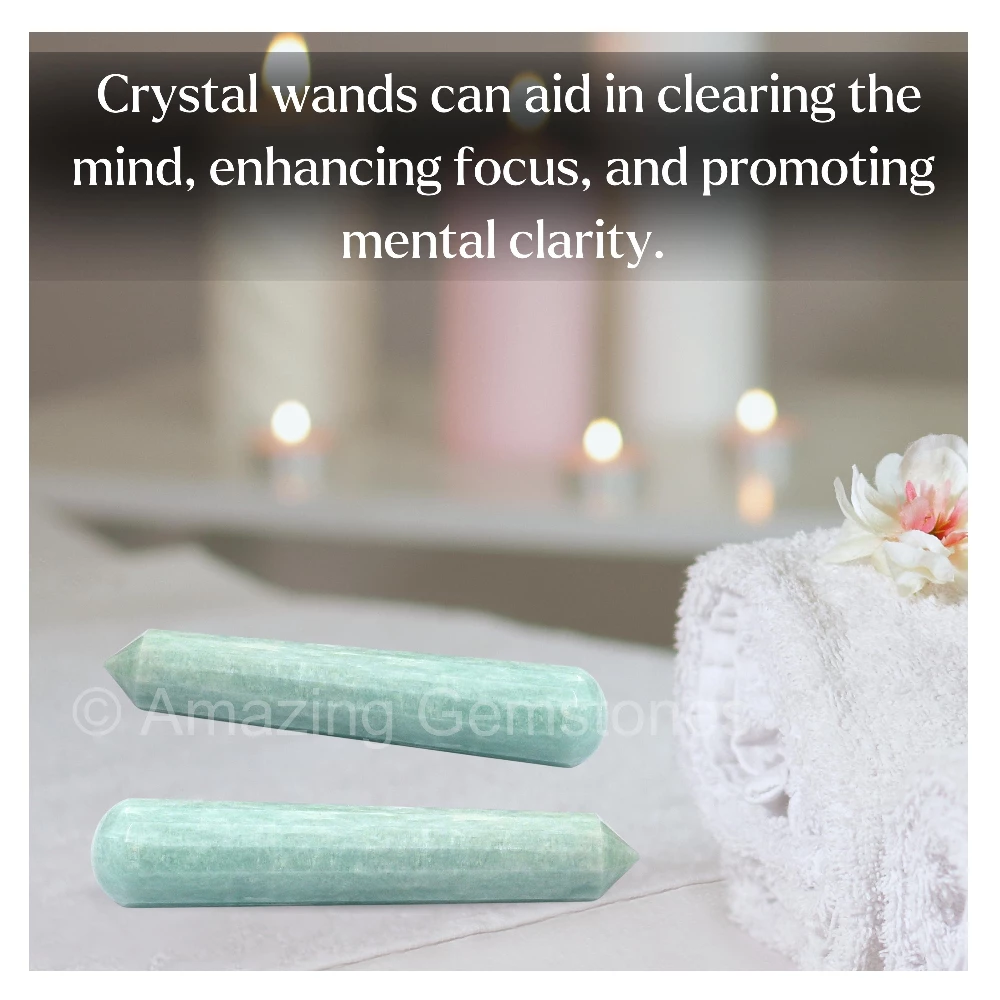 Amazonite Wand (Faceted)