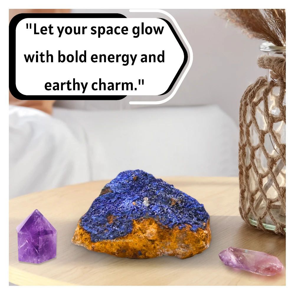 Azurite Crystal Mineral Specimen (Medium)