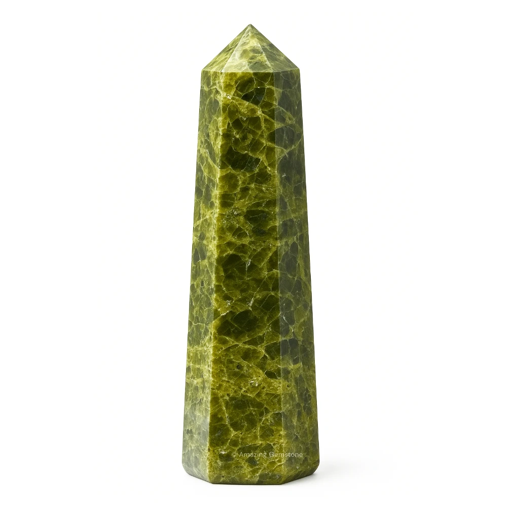 Green Tourmaline in Matrix Tower (3" to 4" inch)