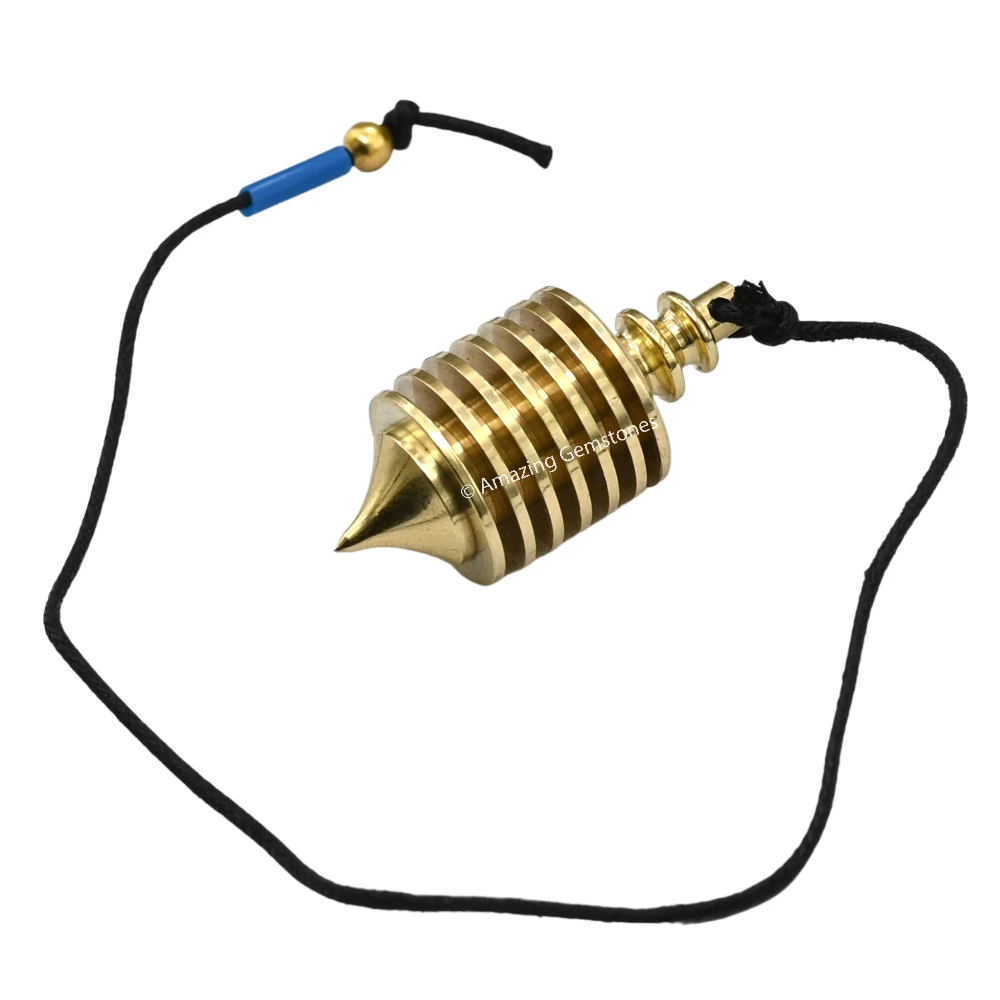 Copper Metal Pendulum - Gold Vertical Hard Coil (MP99)