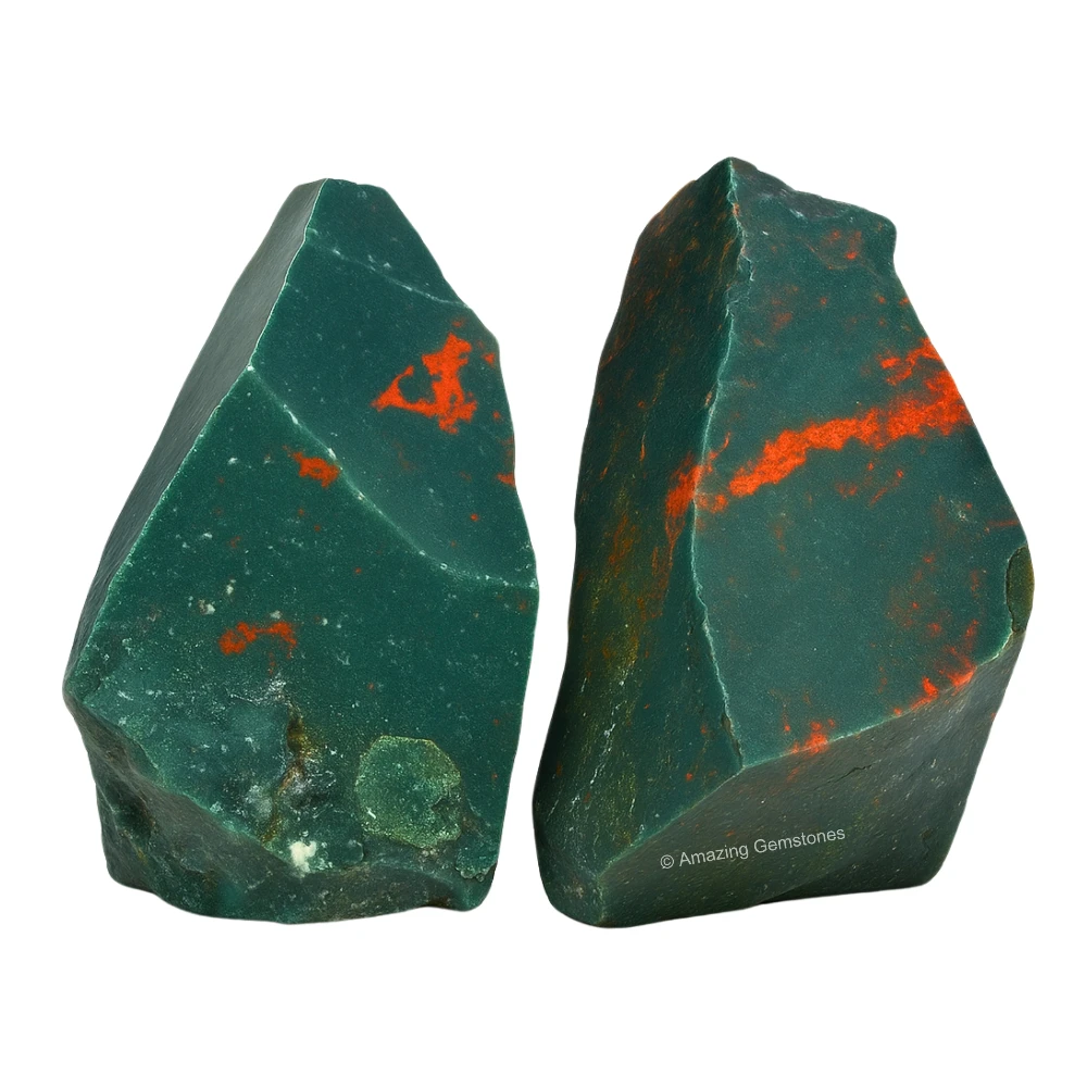 Bloodstone Raw Crystals (2 Pieces)