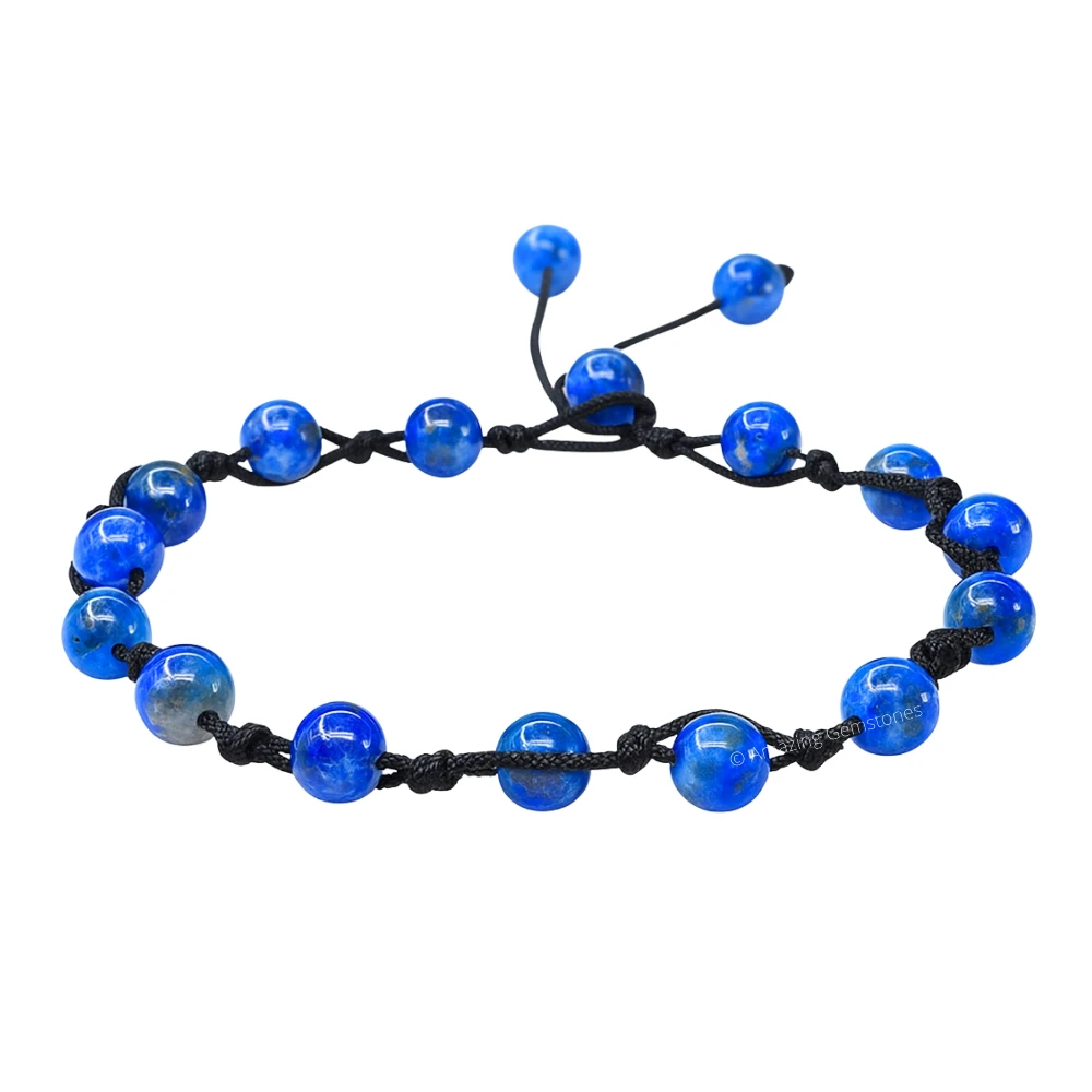 Lapis Lazuli Anklet (Hand Knotted)