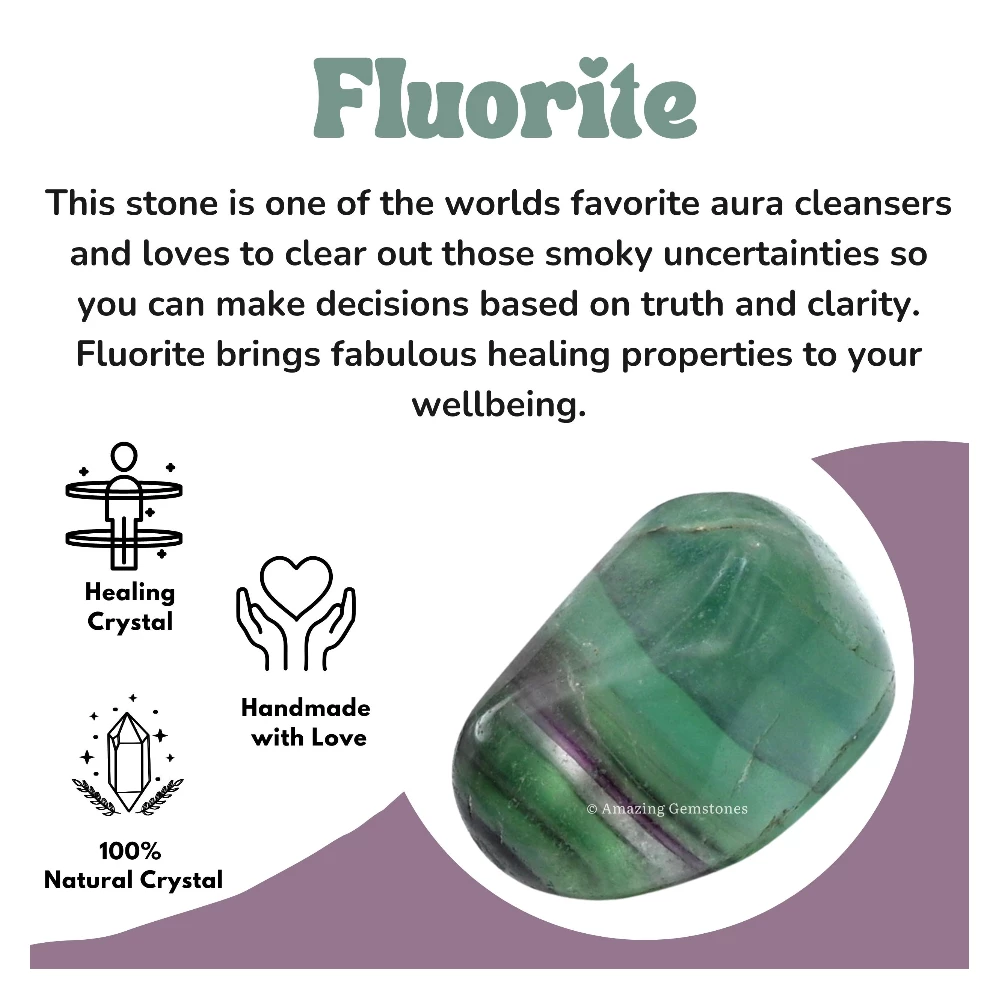 Tumbled Fluorite Crystals Stones (1 oz)