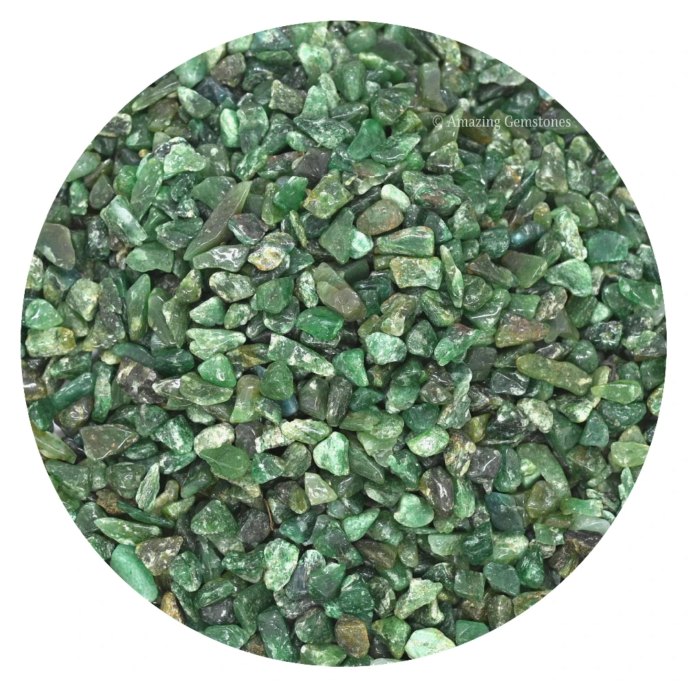 Green Aventurine (Dark) Chips (1LB)