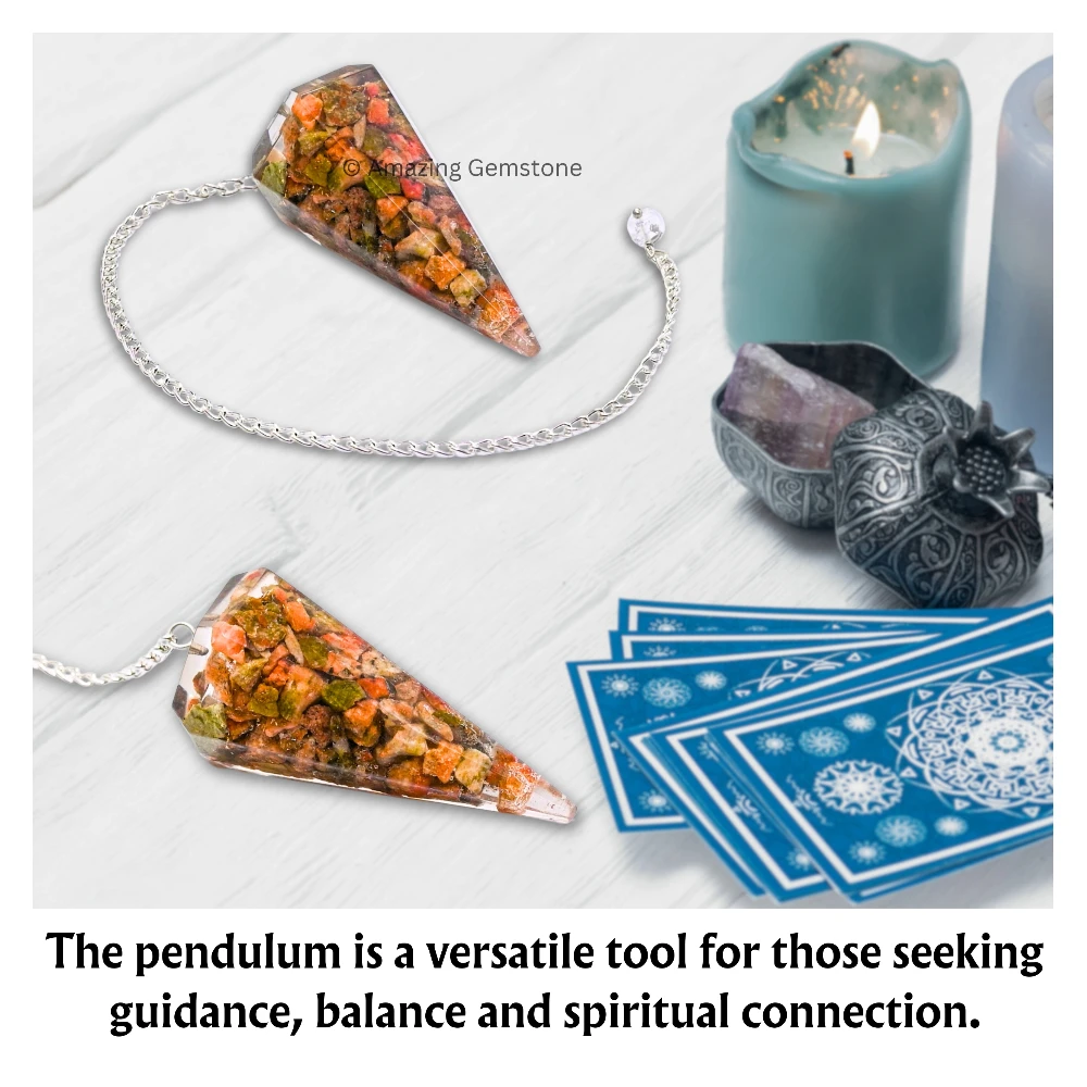 Unakite Orgone Pendulum