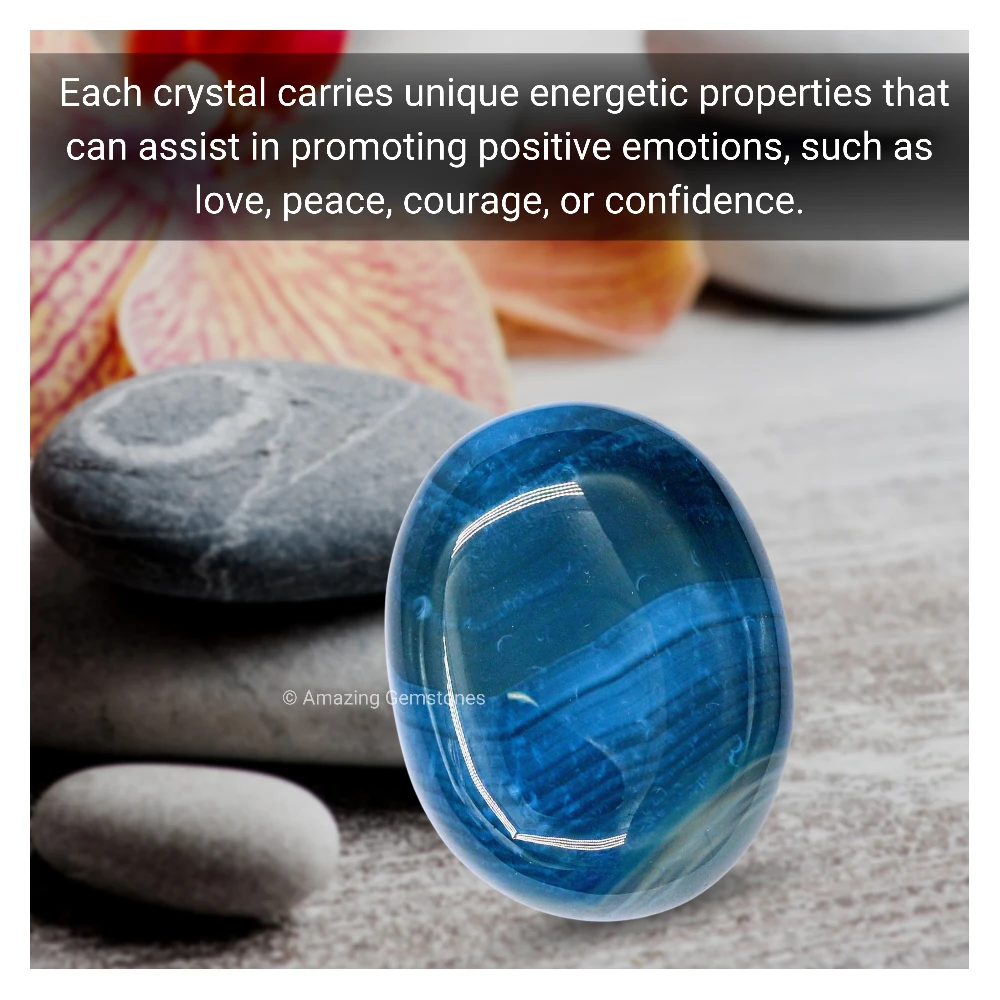 Blue Onyx Palm Stone