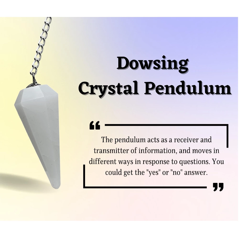 Snow White Quartz Pendulum