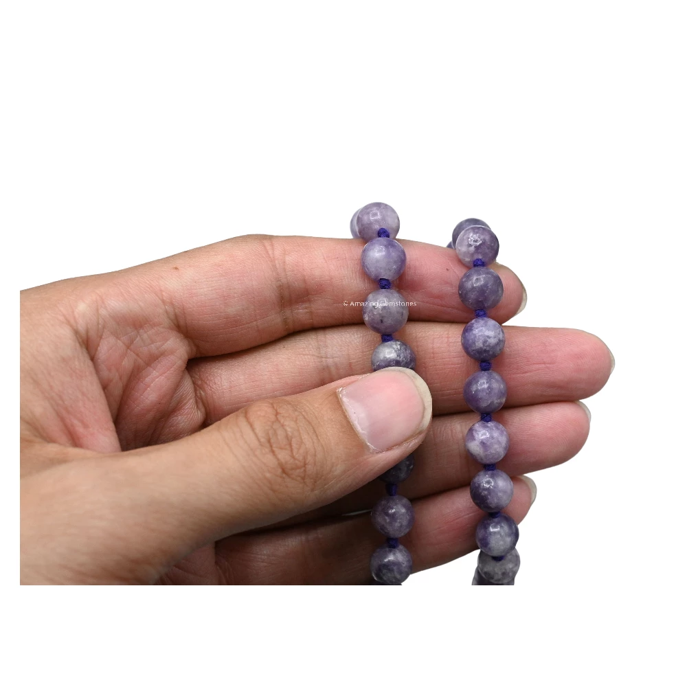 Lepidolite Mala (Hand Knotted)