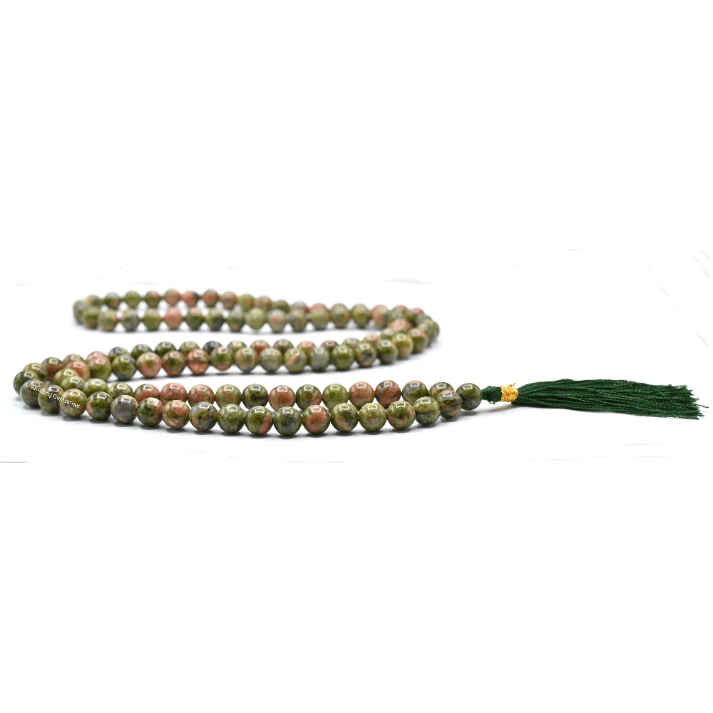 Unakite Mala (Without Knot)