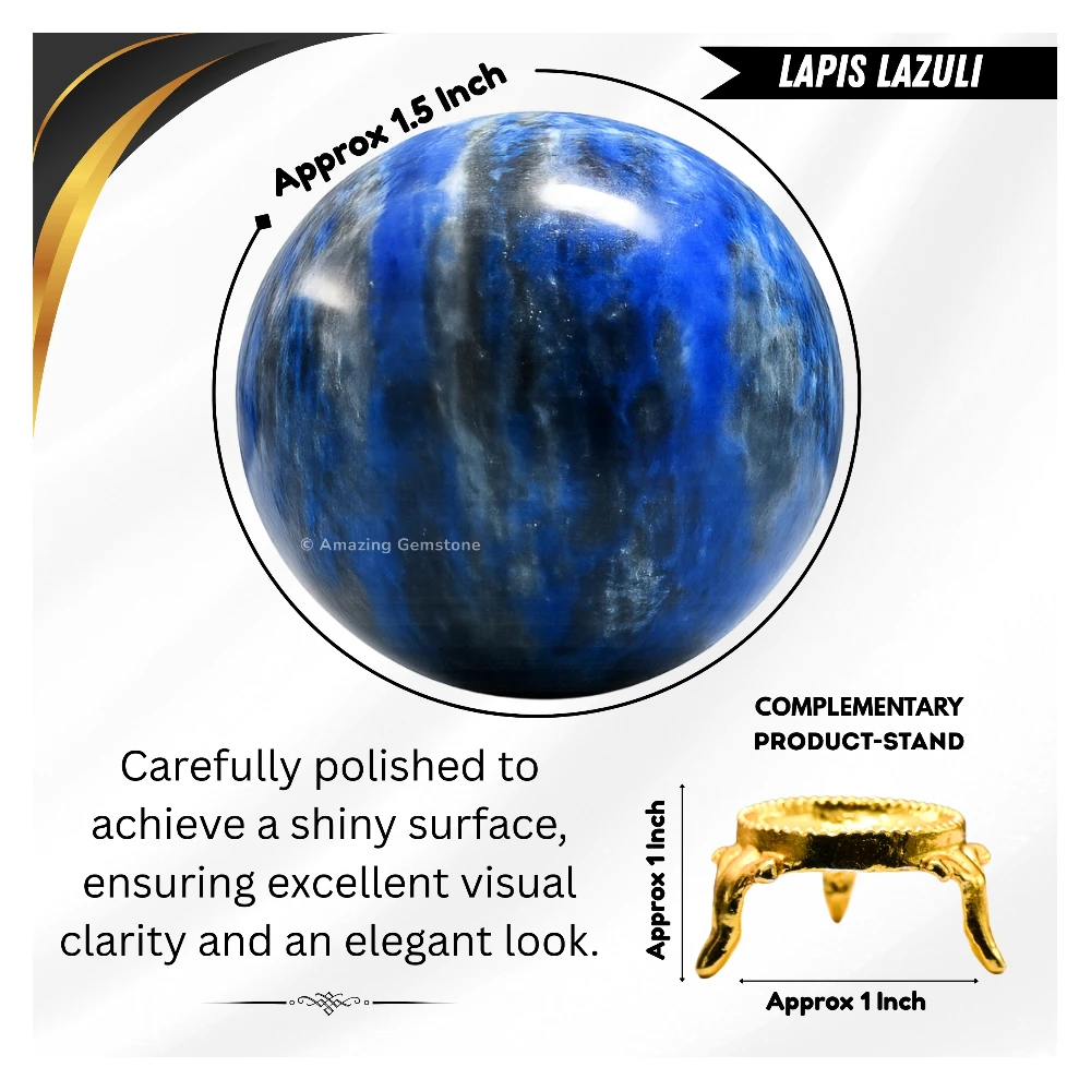 Lapis Lazuli Sphere (1.5 Inch)