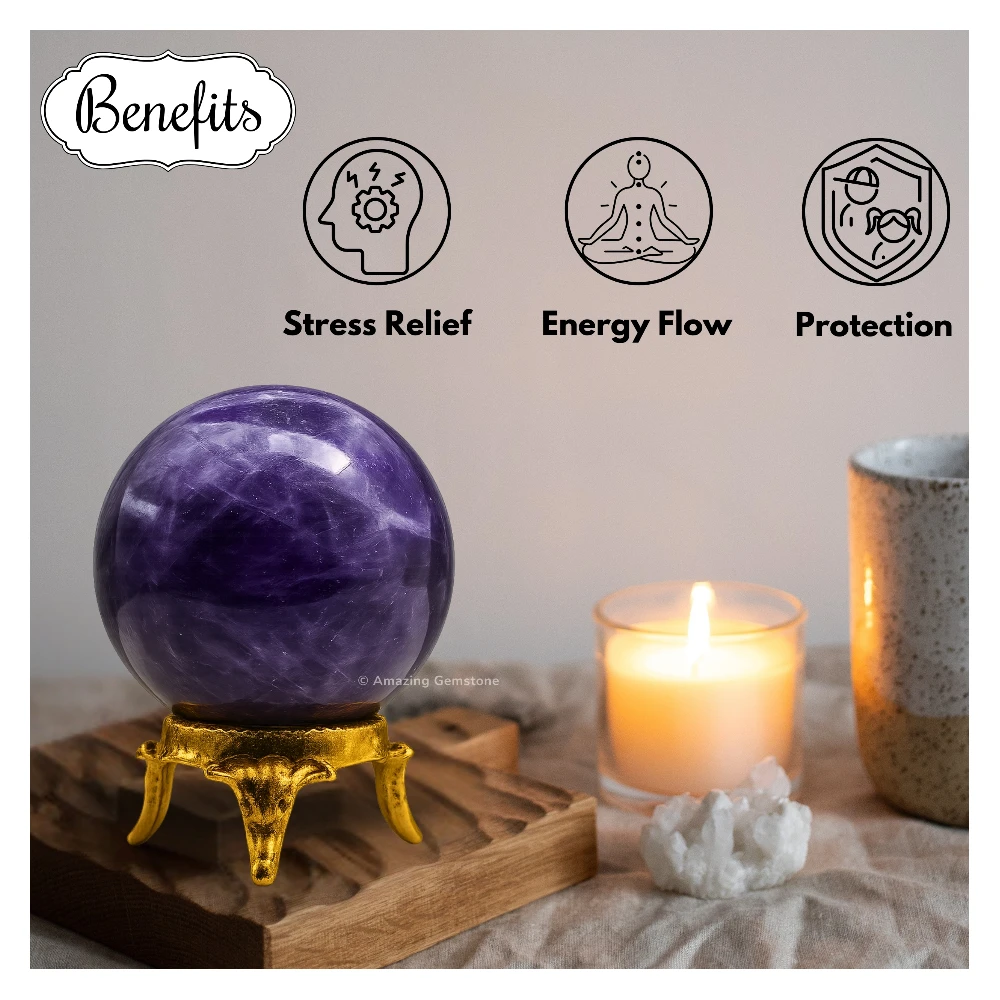 Amethyst Sphere (2 Inch)