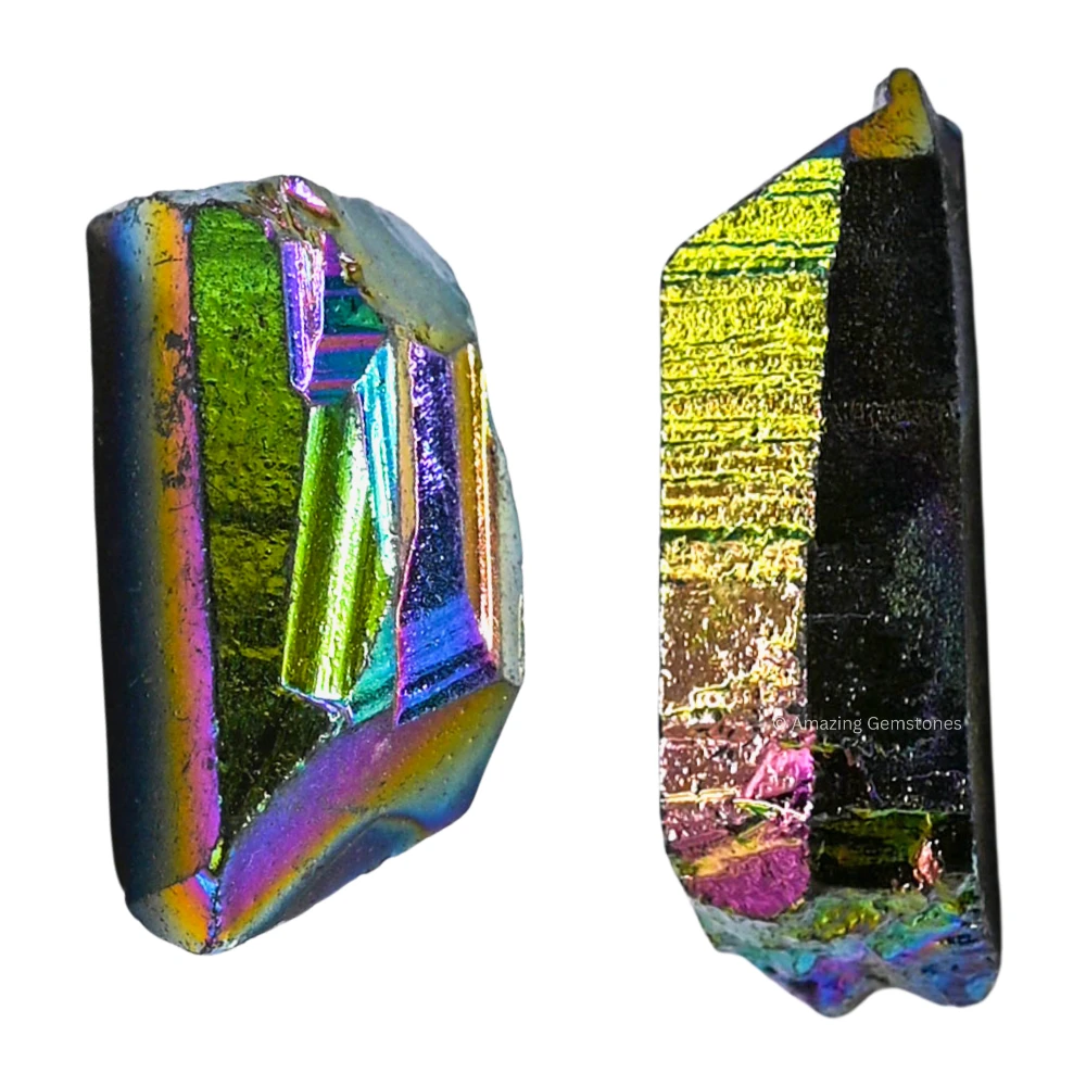 Titanium Aura Quartz Raw Crystal Points (1 LB)