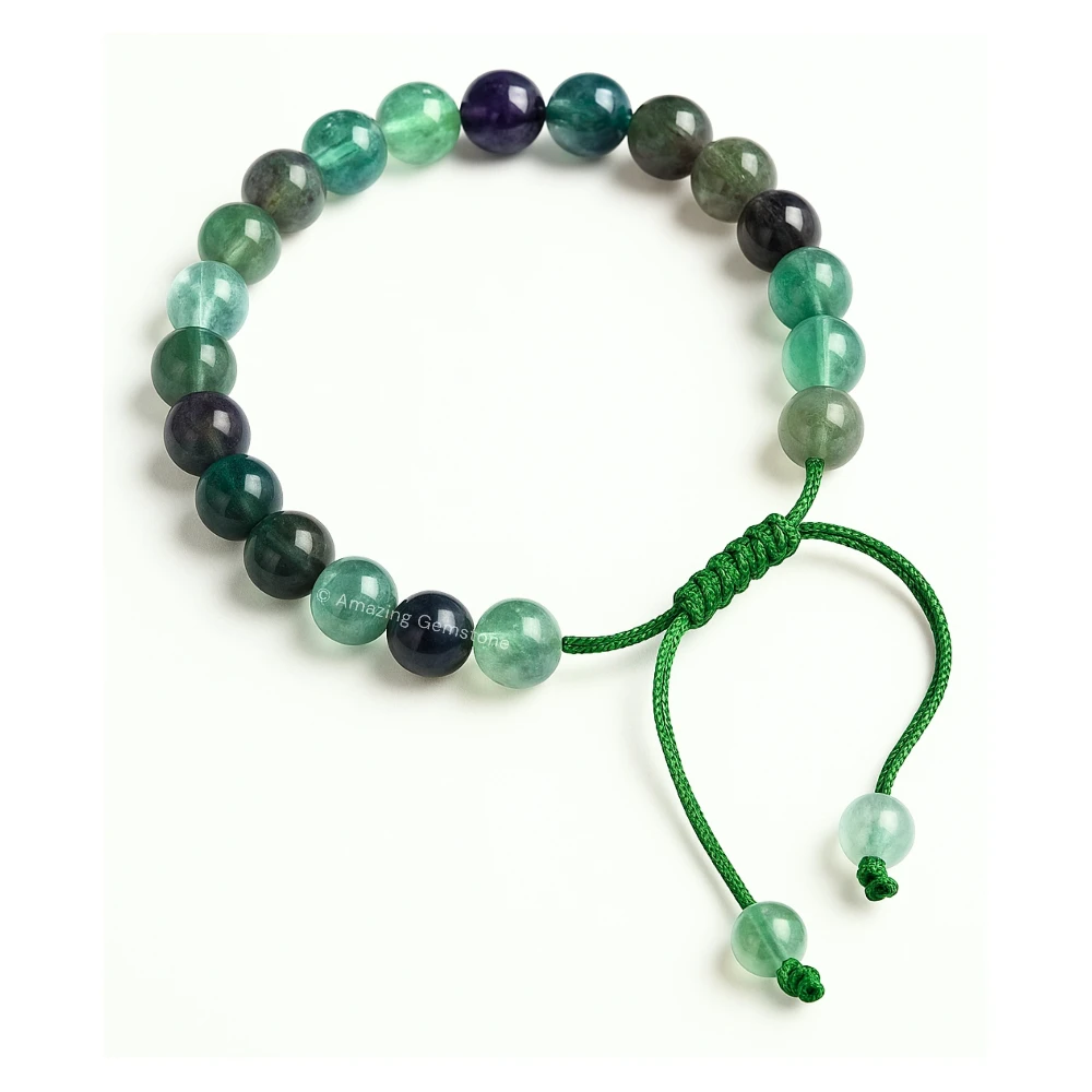 Multi Fluorite Bracelet (Adjustable)
