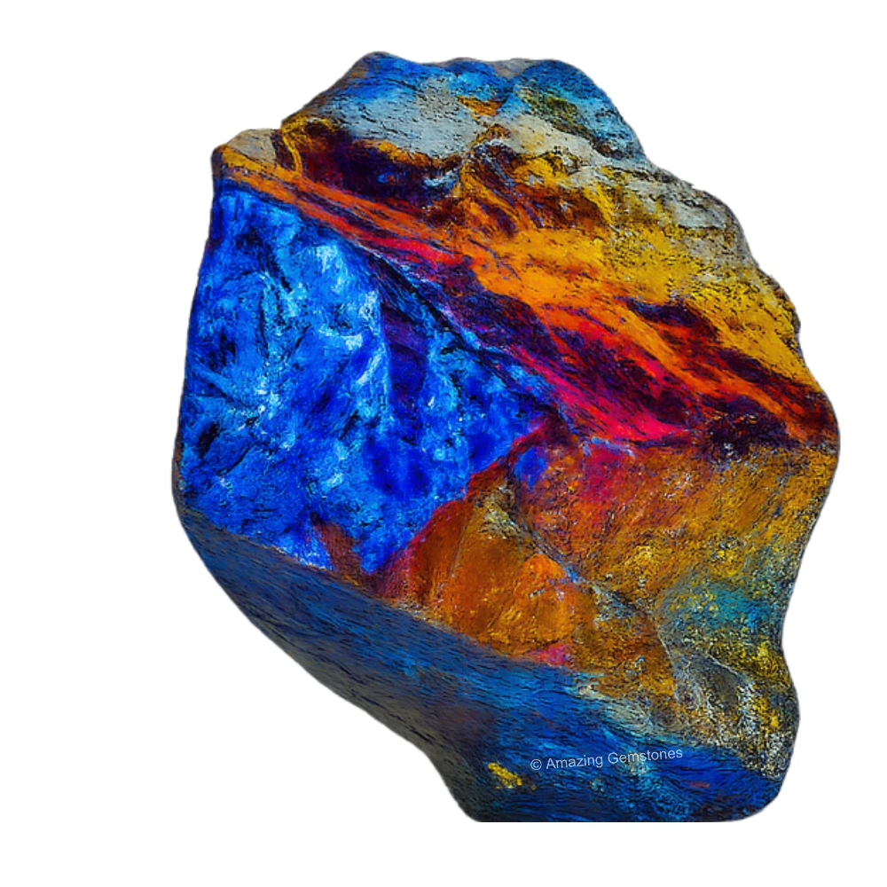 Black Titanium Aura Quartz Raw Crystals (2 Pieces)