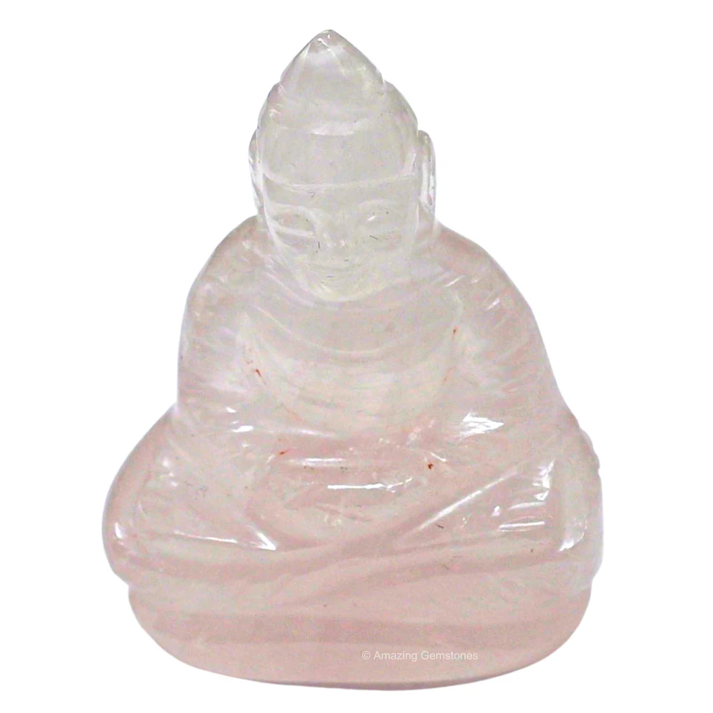 Rose Quartz Buddha Statue