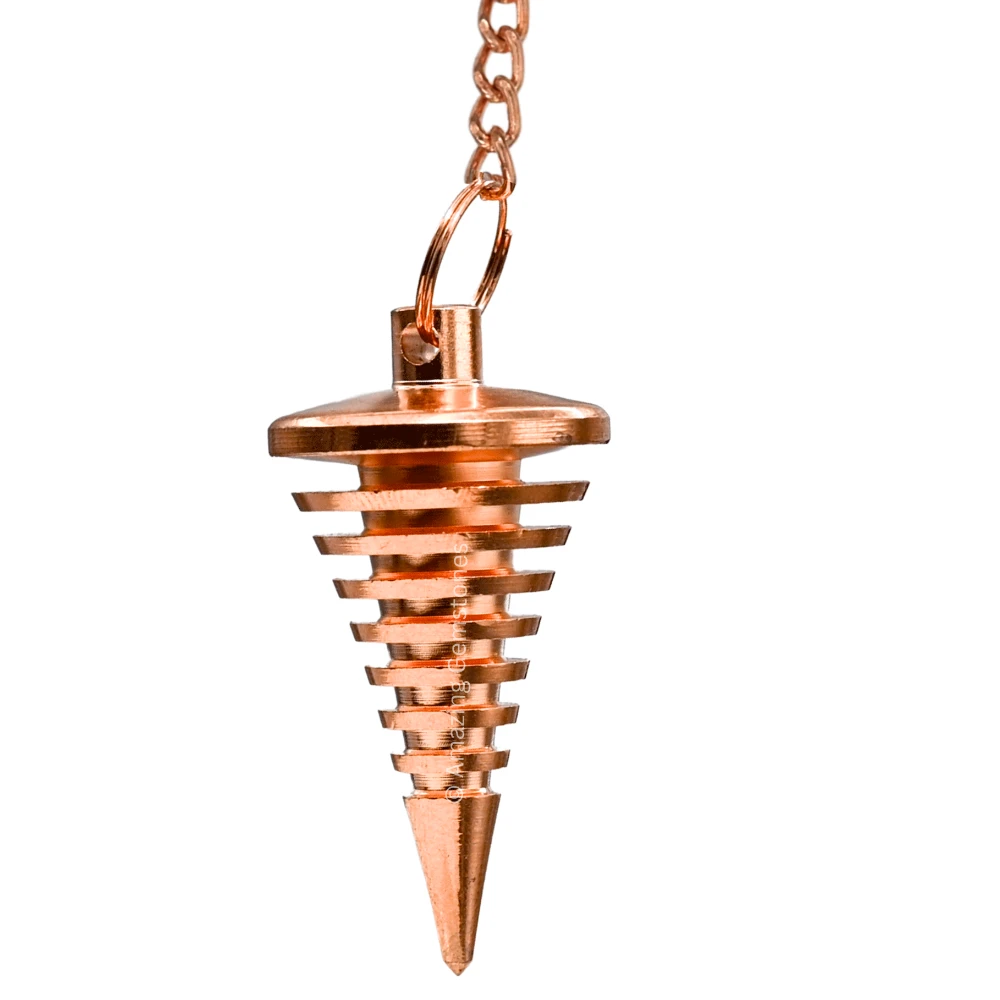 Copper Metal Pendulum - Copper Cone Vertical Hard Coil (MP104)