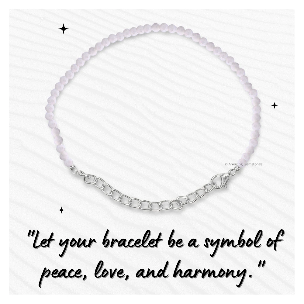 Rainbow Moonstone Crystal Bracelet - 2mm Faceted Bead (Silver)