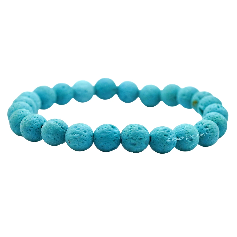 Turquoise Lava Bracelet (Strechable)