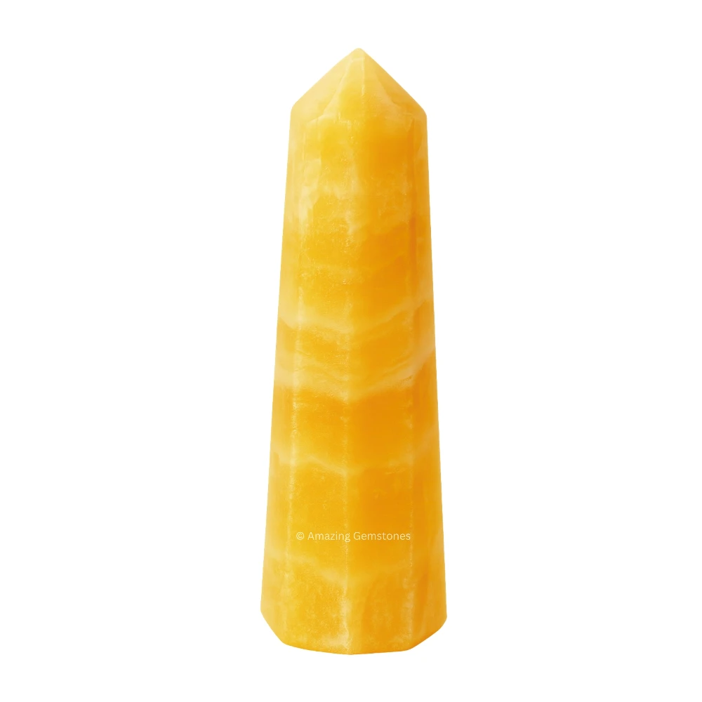 Yellow Calcite Tower (3" to 4" inch)