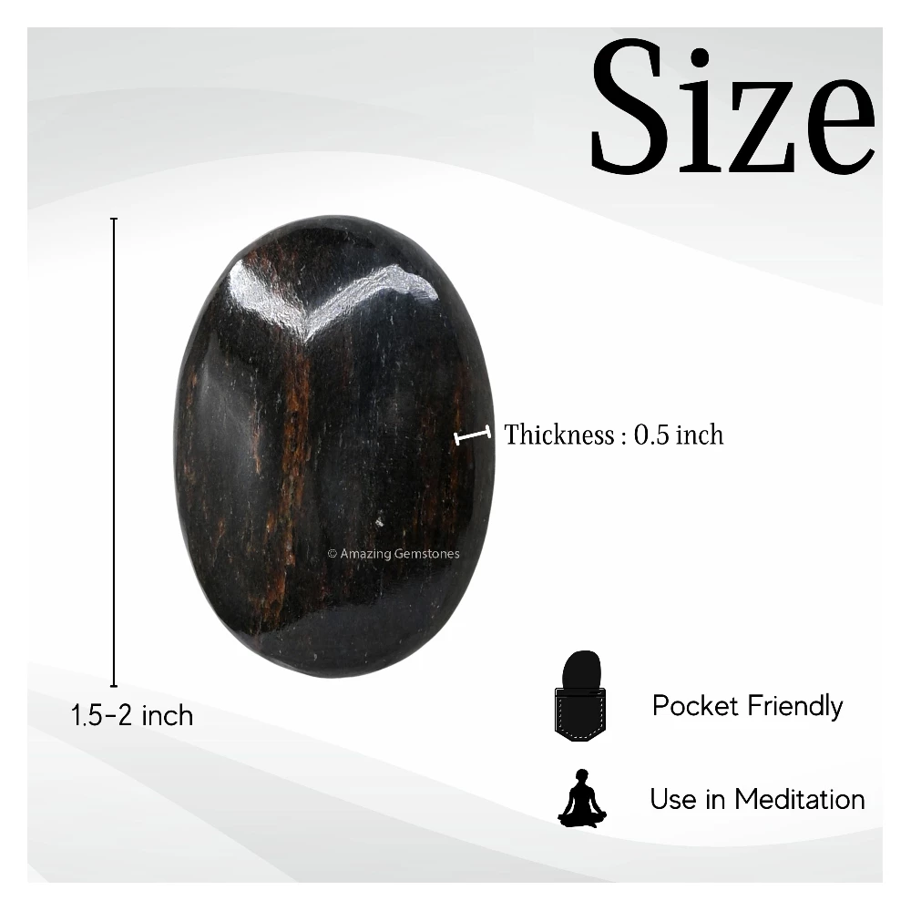 Red Tiger Eye Palm Stone