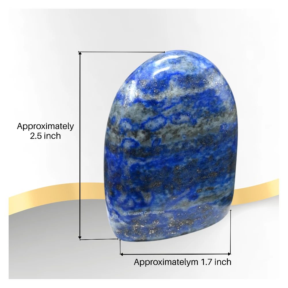 Lapis Lazuli Standing Palm Stone (Large)