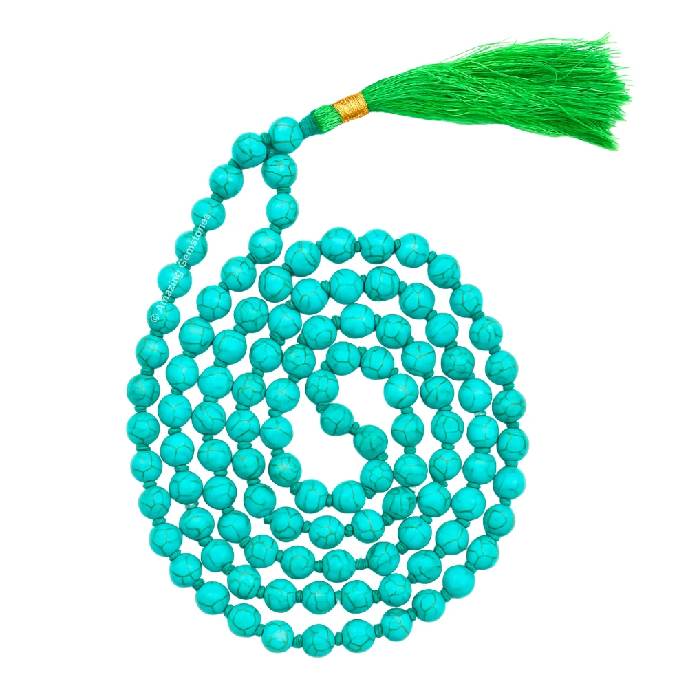 Turquoise Mala (Hand Knotted)