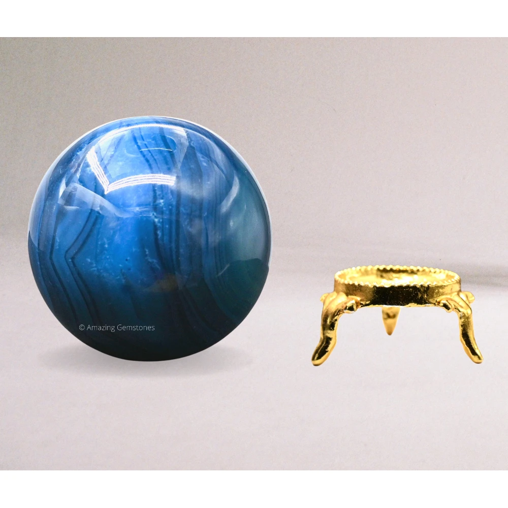 Blue Onyx Sphere (1.5 Inch)