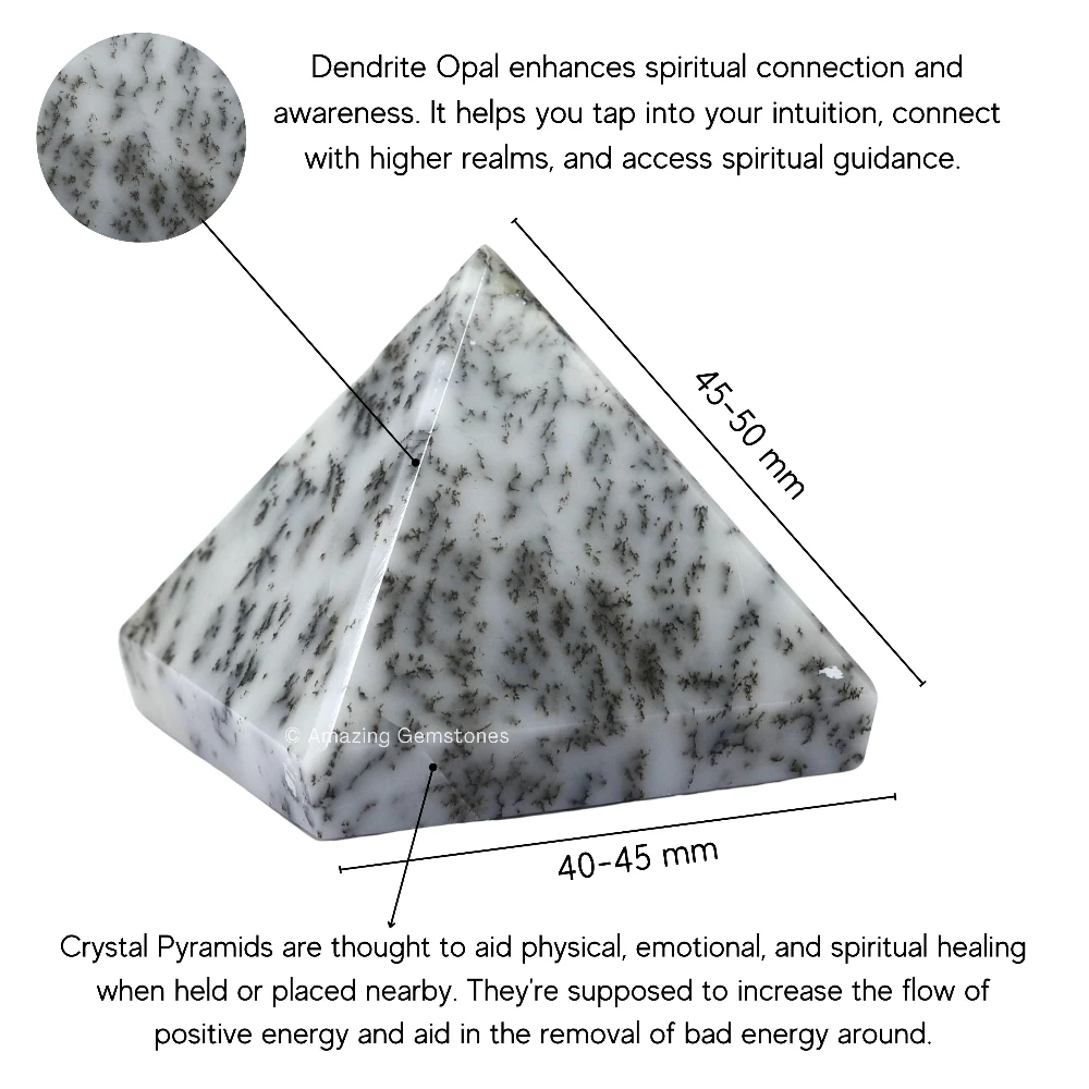 Dendrite Opal Pyramid (2 Inch)