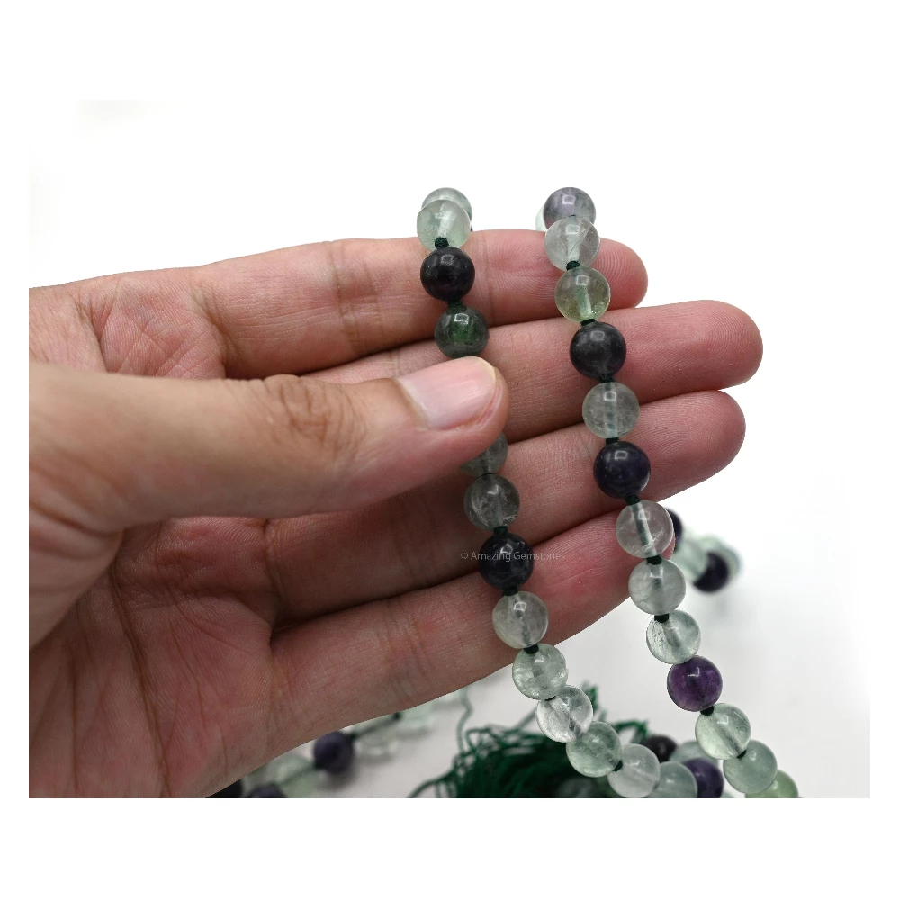 Multi Fluorite Mala (Hand Knotted)