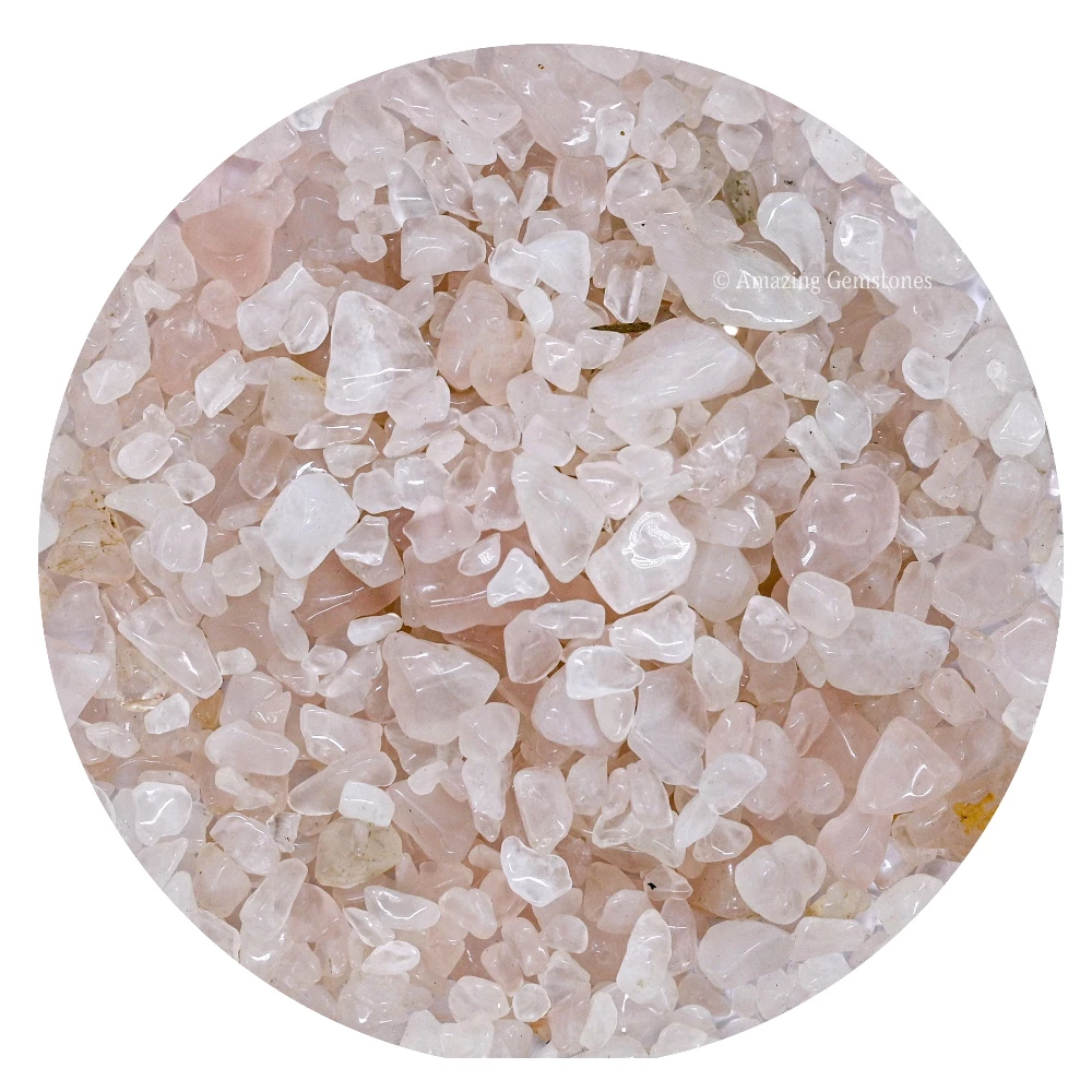 Rose Quartz Chips (1LB)