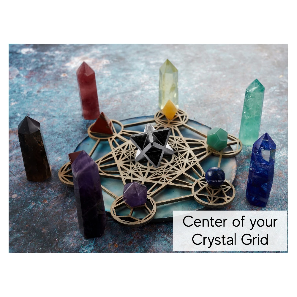 Black Obsidian Merkaba (30-40mm)