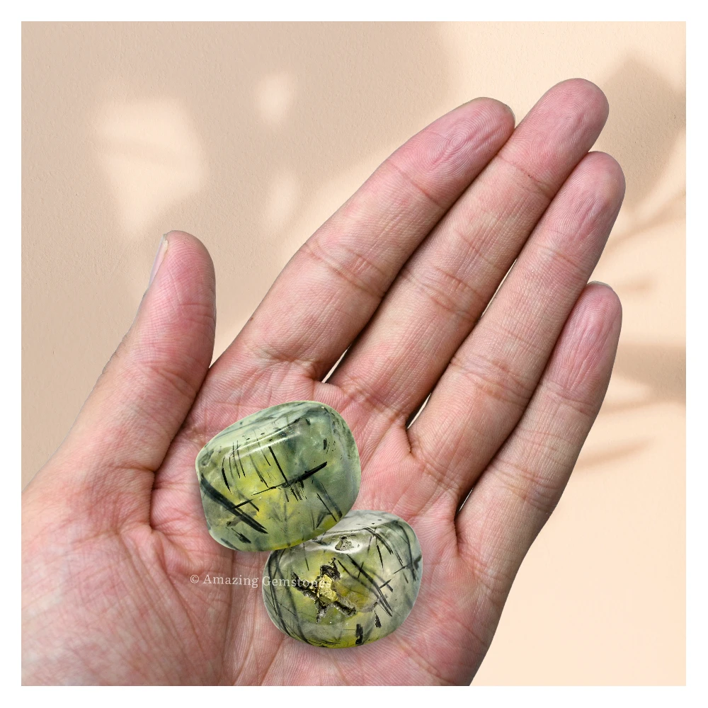 Tumbled Prehnite Stone Crystals (1000+ Carats)