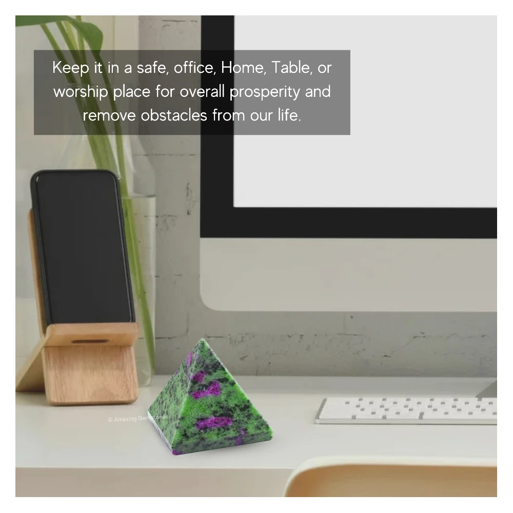 Ruby Zoisite Pyramid (2 Inch)