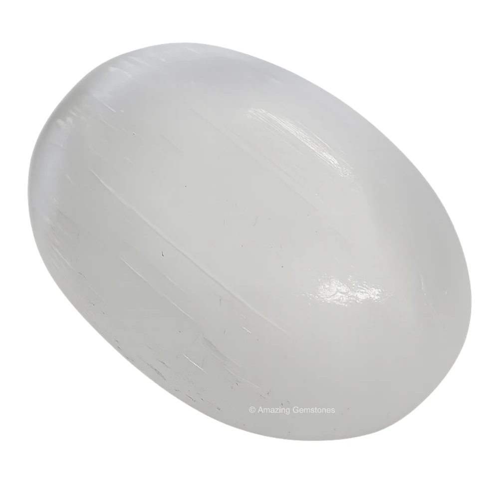 Selenite Palm Stone