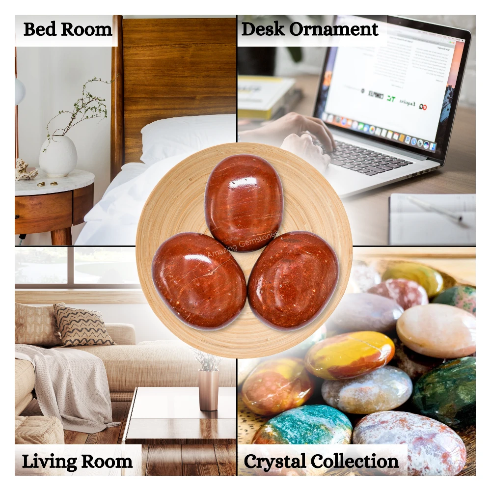 Red Jasper Palm Stone