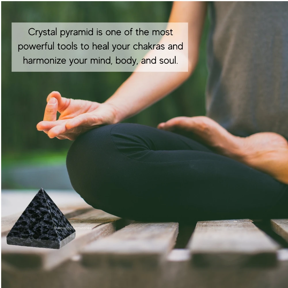 Indigo Gabbro Pyramid (1.5 Inch)