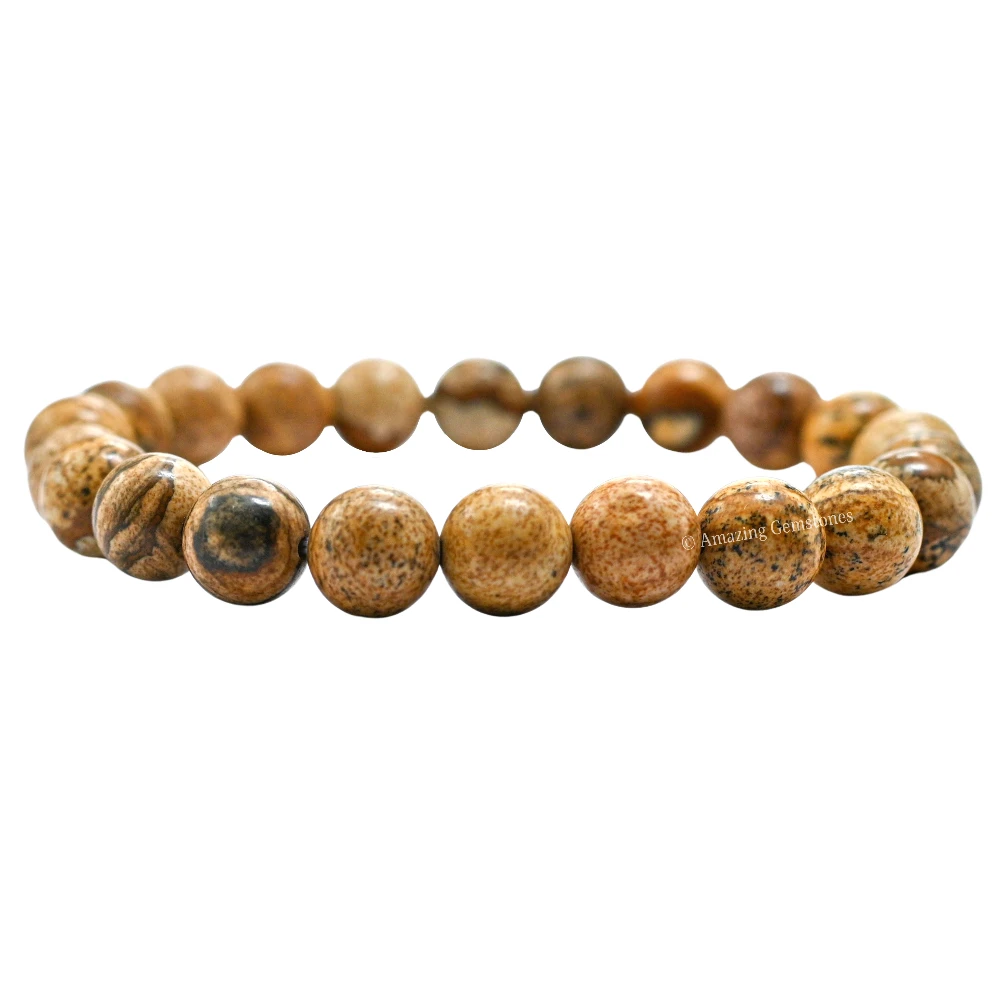 Picture Jasper Bracelet (Strechable)