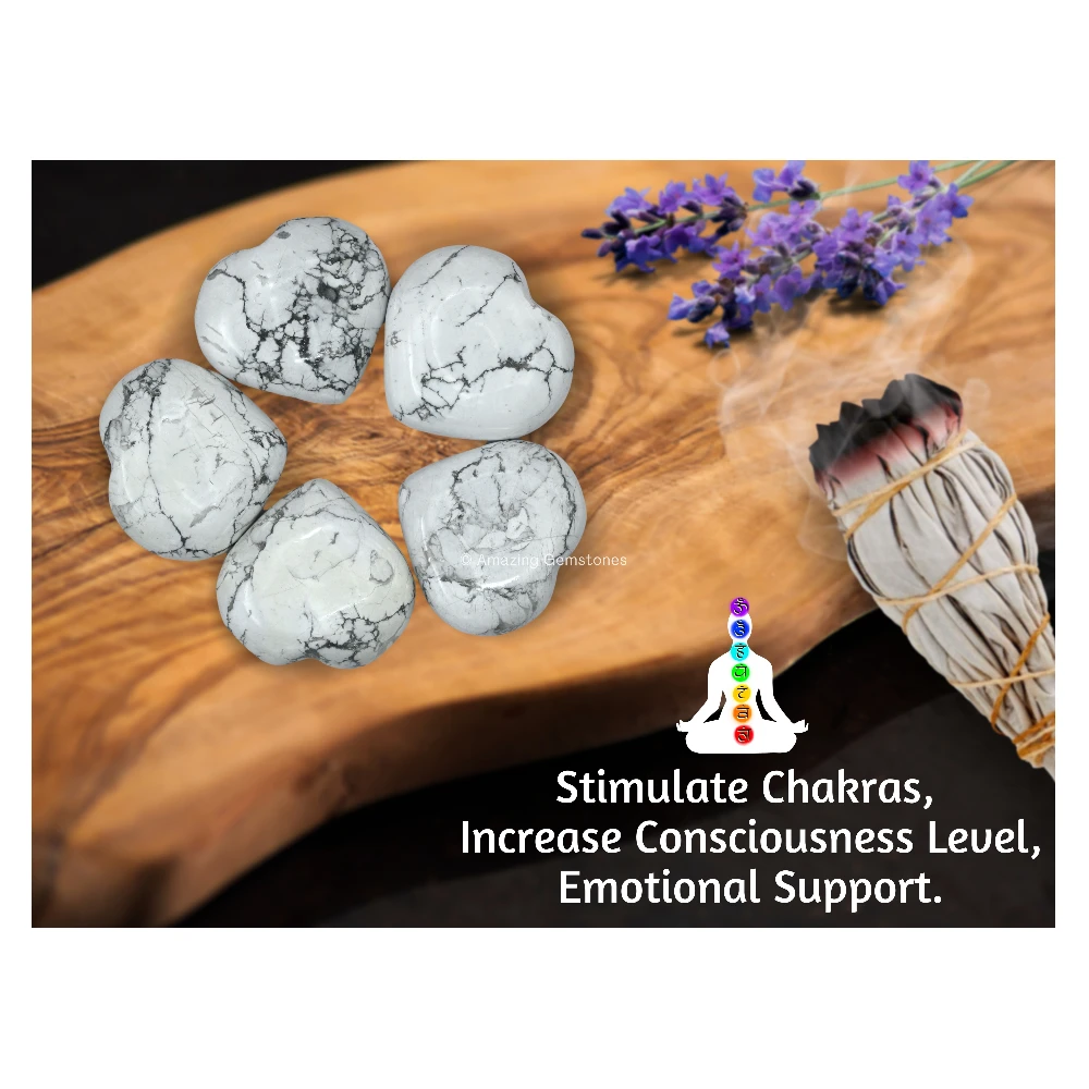 Howlite Heart