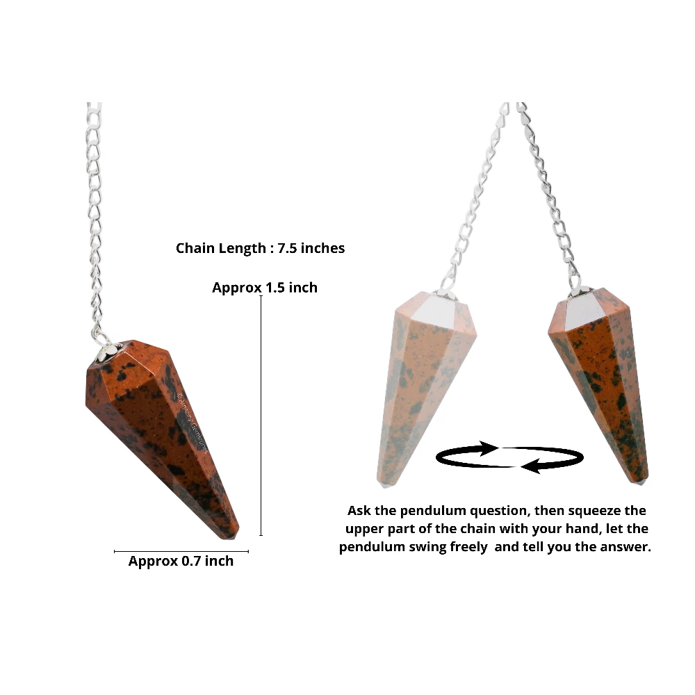 Mahogany Obsidian Pendulum