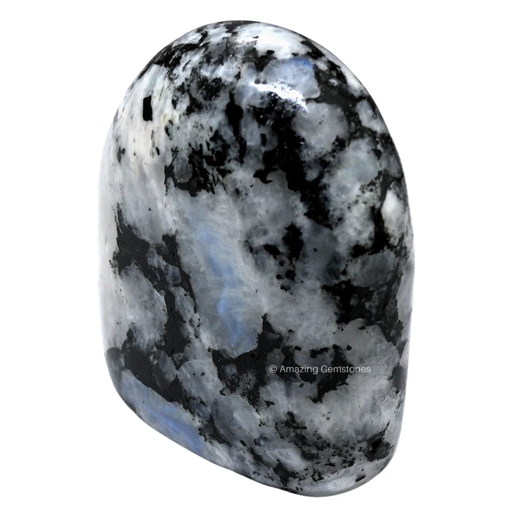Rainbow Moonstone Standing Palm Stone (Large)