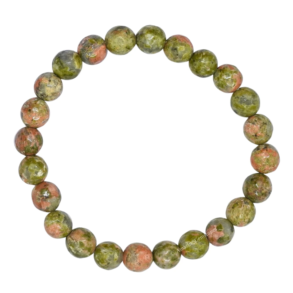 Unakite Bracelet (Faceted-Stretchable)
