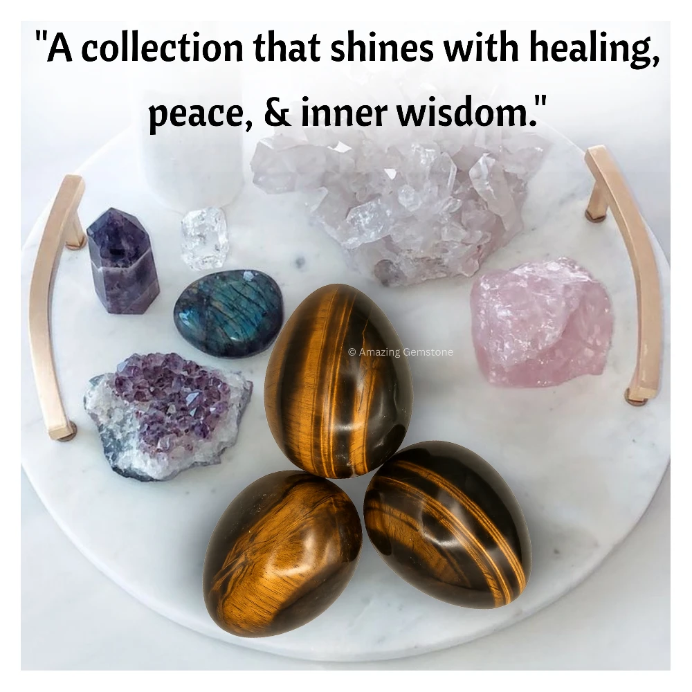 Tiger Eye Crystal Egg Stone