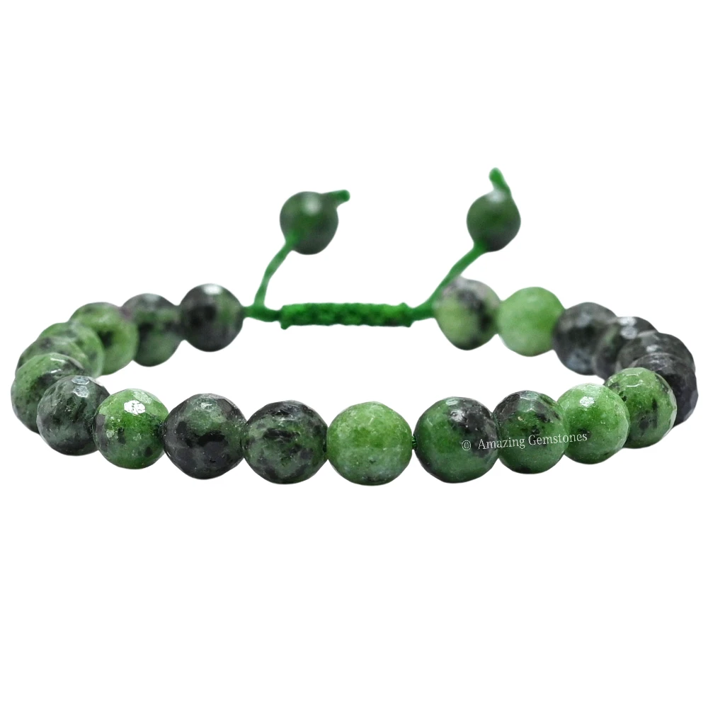 Ruby Zoisite Bracelet (Faceted-Adjustable)