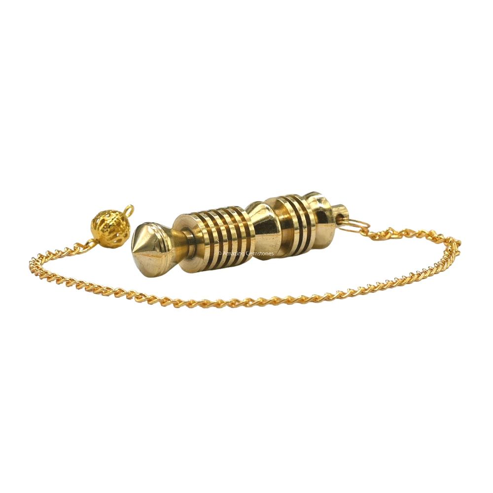 Copper Metal Pendulum - Gold Double ISIS (MP21)