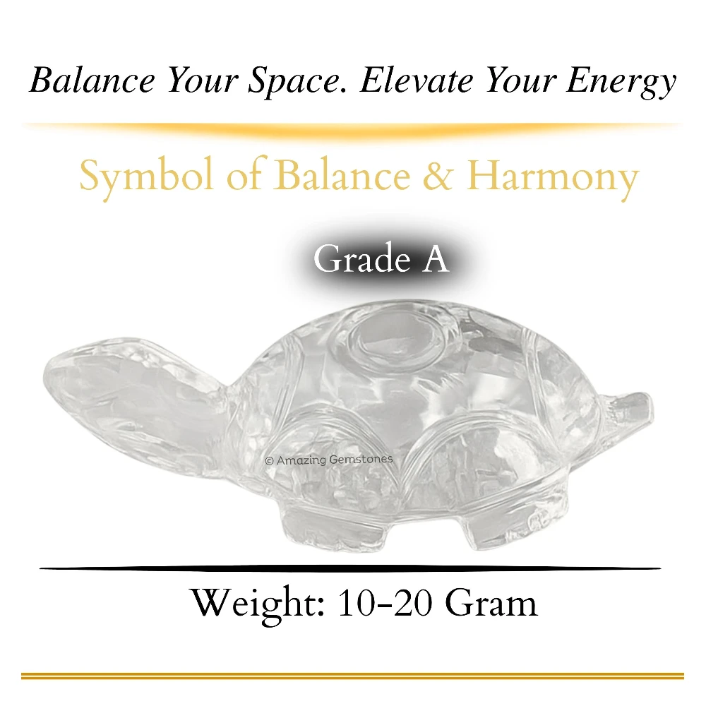 Clear Quartz Tortoise (10-20 Gram)