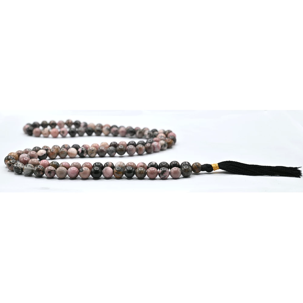 Rhodonite Mala (Without Knot)