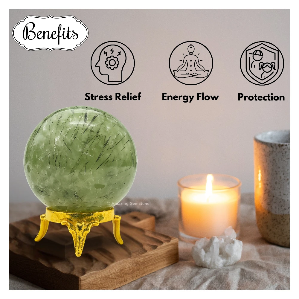 Prehnite Sphere (2 Inch)